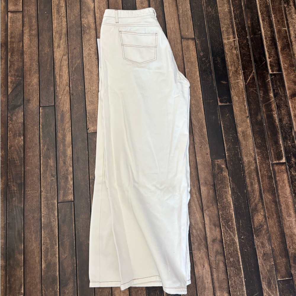 PRINCESS POLLY White Wide-Leg Pants